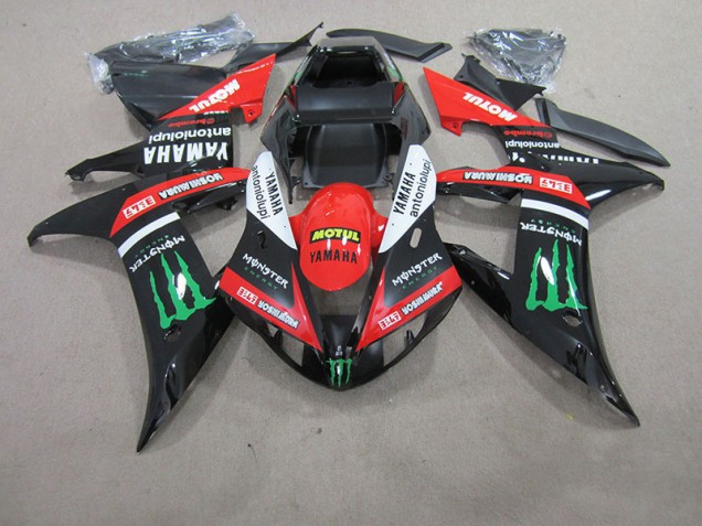 Rojo Blanco Negro Motul Carenado Moto Yamaha R1 04-06 Rojo Blanco Negro Motul Carenado Moto Yamaha R1 04-06