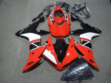 Rojo Blanco Negro Plástica Moto Yamaha R1 04-06
