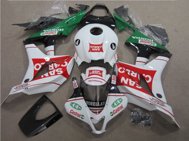 Rojo Blanco San Carlo Carenado Moto Honda CBR 600 RR 07-08