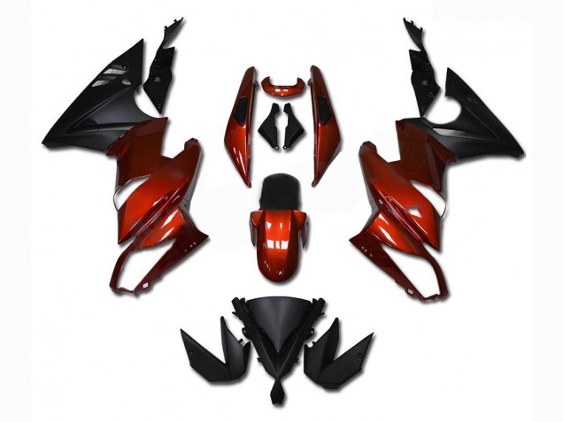 Rojo Carenado Moto Kawasaki EX650 09-11 Rojo Carenado Moto Kawasaki EX650 09-11