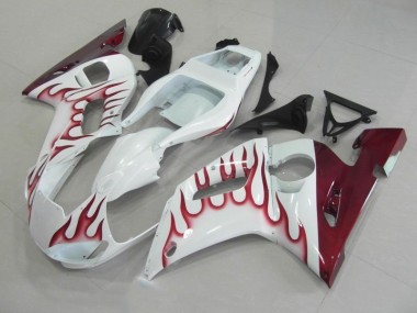 Rojo Llama Carenado Moto Yamaha R6 98-02
