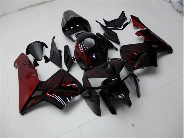 Rojo Llama Negro Carenado Moto Honda CBR 600 RR 05-06 Rojo Llama Negro Carenado Moto Honda CBR 600 RR 05-06