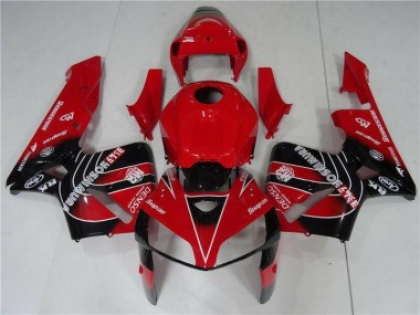 Rojo Negro ABS Kits Carenado Moto Honda CBR 600 RR 05-06