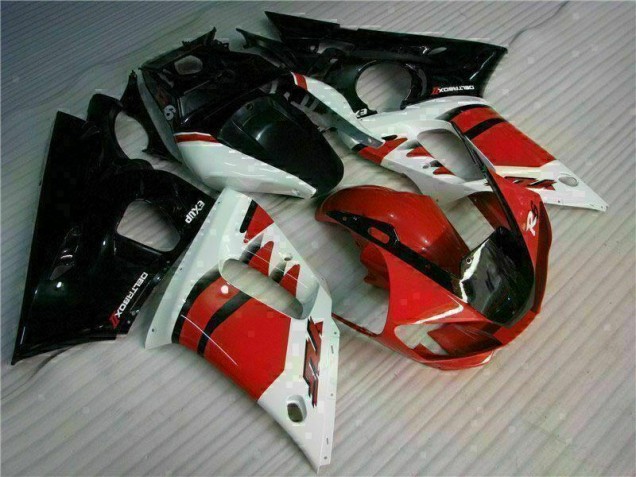 Rojo Negro ABS Kits Carenado Moto Yamaha R6 98-02 Rojo Negro ABS Kits Carenado Moto Yamaha R6 98-02