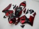 Rojo Negro ABS Moto Plástica Honda CBR 600 RR 03-04 Rojo Negro ABS Moto Plástica Honda CBR 600 RR 03-04