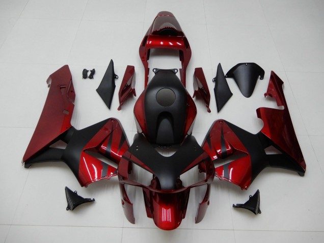 Rojo Negro ABS Moto Plástica Honda CBR 600 RR 03-04 Rojo Negro ABS Moto Plástica Honda CBR 600 RR 03-04