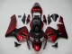 Rojo Negro ABS Moto Plástica Honda CBR 600 RR 03-04 Rojo Negro ABS Moto Plástica Honda CBR 600 RR 03-04