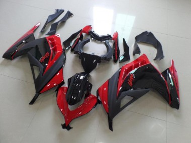 Rojo Negro ABS Moto Plástica Kawasaki ZX 300R 13-16
