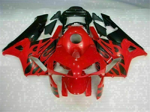 Rojo Negro ABS Moto Plástico Honda CBR 600 RR 03-04 Rojo Negro ABS Moto Plástico Honda CBR 600 RR 03-04