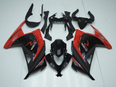 Rojo Negro ABS Moto Plástico Kawasaki ZX 300R 13-16