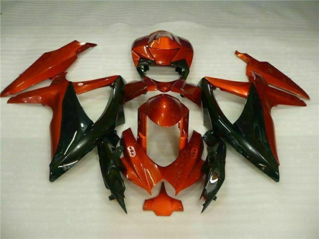 Rojo Negro ABS Moto Plástico Suzuki GSXR 600 / 750 K8 08-10 Rojo Negro ABS Moto Plástico Suzuki GSXR 600 / 750 K8 08-10
