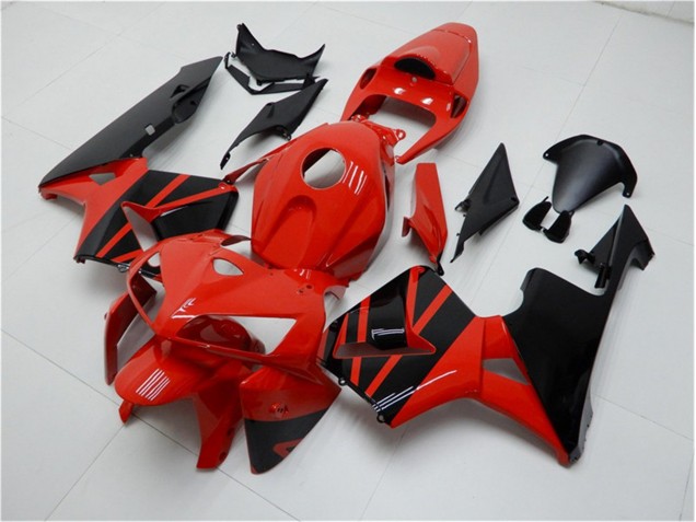 Rojo Negro ABS Moto Plásticos Honda CBR 600 RR 05-06 Rojo Negro ABS Moto Plásticos Honda CBR 600 RR 05-06