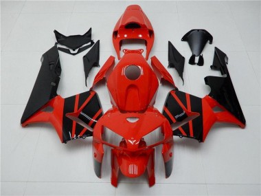 Rojo Negro ABS Moto Plásticos Honda CBR 600 RR 05-06
