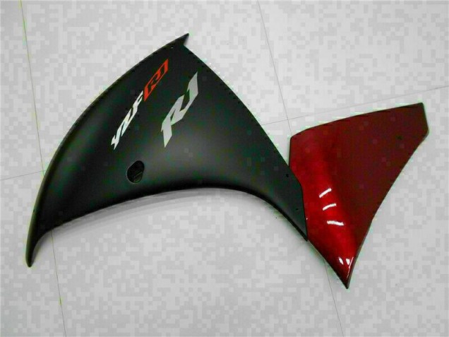 Rojo Negro ABS Moto Plásticos Yamaha R1 09-11 Rojo Negro ABS Moto Plásticos Yamaha R1 09-11