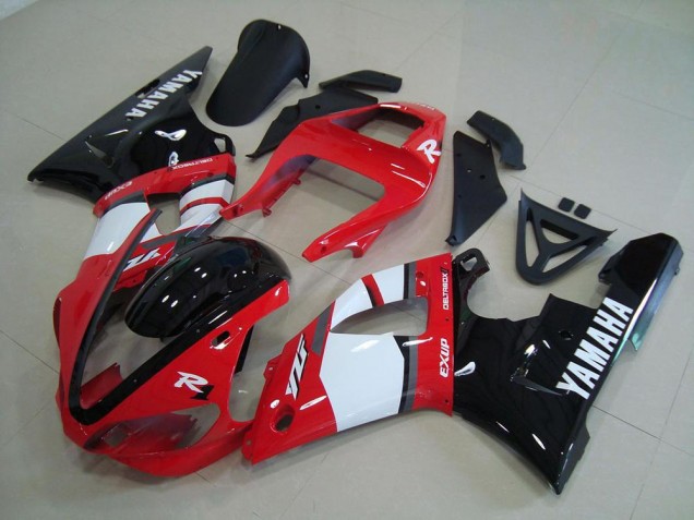 Rojo Negro Blanco Carenado Moto Yamaha R1 00-01 Rojo Negro Blanco Carenado Moto Yamaha R1 00-01
