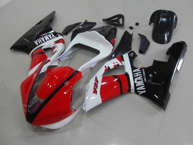 Rojo Negro Blanco Carrera Versión Carenado Moto Yamaha R1 00-01