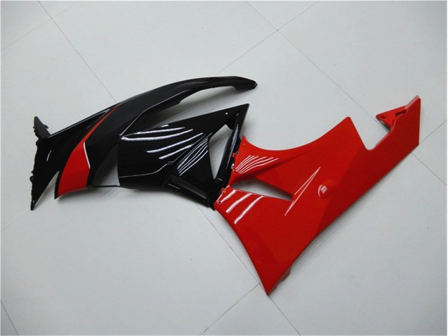 Rojo Negro Carenado Moto Kawasaki ZX6R 09-12 Rojo Negro Carenado Moto Kawasaki ZX6R 09-12