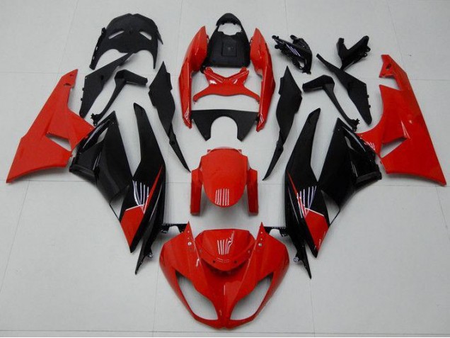Rojo Negro Carenado Moto Kawasaki ZX6R 09-12 Rojo Negro Carenado Moto Kawasaki ZX6R 09-12
