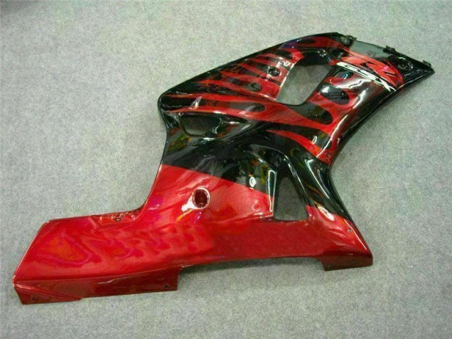 Rojo Negro Carenado Moto Suzuki GSXR 600 / 750 K1 K2 K3 01-03 Rojo Negro Carenado Moto Suzuki GSXR 600 / 750 K1 K2 K3 01-03