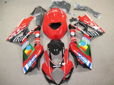 Rojo Negro Carenado Moto Suzuki GSXR 600 K4 04-05