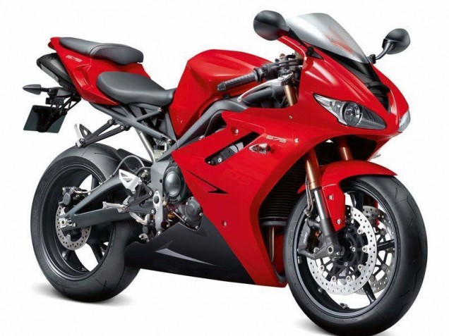 Rojo Negro Carenado Moto Triumph Daytona 675 Triple 06-08 Rojo Negro Carenado Moto Triumph Daytona 675 Triple 06-08