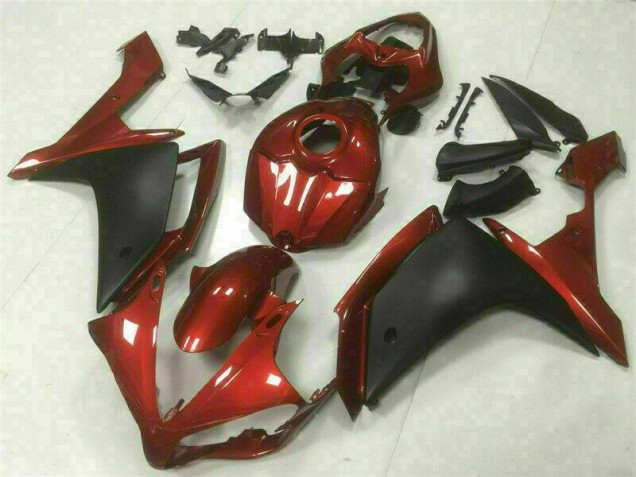 Rojo Negro Carenado Moto Yamaha R1 07-08 Rojo Negro Carenado Moto Yamaha R1 07-08