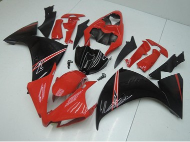 Rojo Negro Carenado Moto Yamaha R1 12-14
