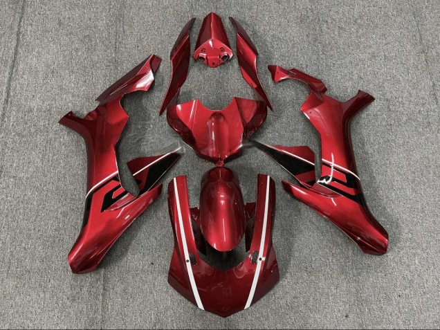 Rojo Negro Carenado Moto Yamaha R1 15-19 Rojo Negro Carenado Moto Yamaha R1 15-19