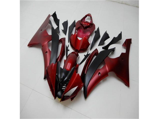 Rojo Negro Carenado & Plástico Moto Yamaha R6 08-16 Rojo Negro Carenado & Plástico Moto Yamaha R6 08-16