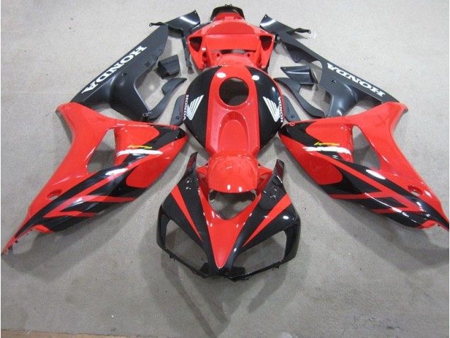 Rojo Negro Fireblade Carenado Moto Honda CBR 1000 RR 06-07 Rojo Negro Fireblade Carenado Moto Honda CBR 1000 RR 06-07
