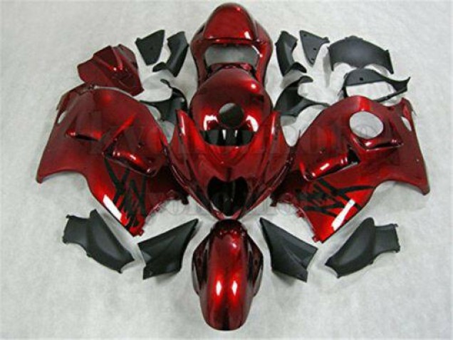 Rojo Negro Inyección Kits Carenado Moto Suzuki GSXR 1300 Hayabusa 96-07 Rojo Negro Inyección Kits Carenado Moto Suzuki GSXR 1300 Hayabusa 96-07