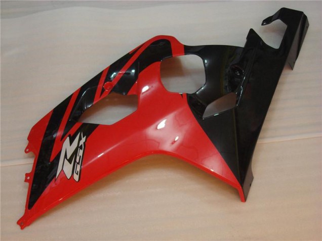 Rojo Negro Kit Carenado Inyección Suzuki GSXR 600 / 750 K4 04-05