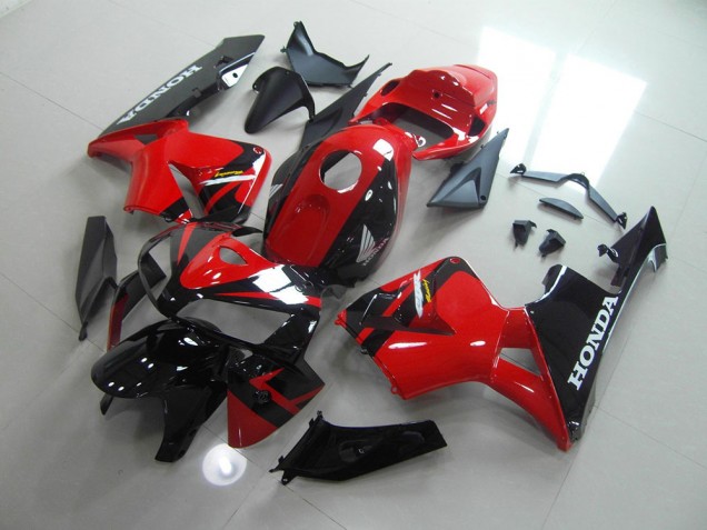 Rojo Negro Kit Carenado Moto Honda CBR 600 RR 05-06 Rojo Negro Kit Carenado Moto Honda CBR 600 RR 05-06