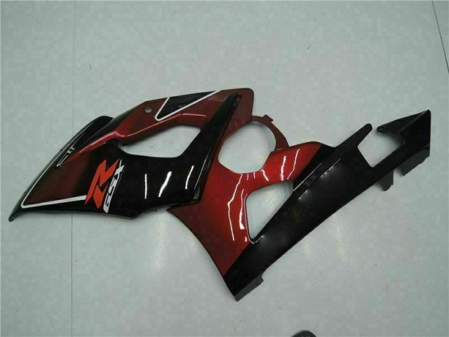 Rojo Negro Kit Completo Carenado Moto Suzuki GSXR 1000 K5 05-06 Rojo Negro Kit Completo Carenado Moto Suzuki GSXR 1000 K5 05-06