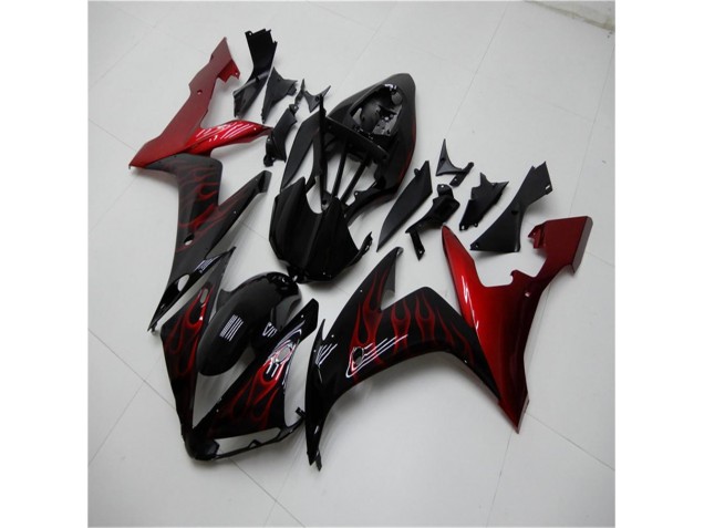 Rojo Negro Kit Completo Carenado Moto Yamaha R1 04-06 Rojo Negro Kit Completo Carenado Moto Yamaha R1 04-06