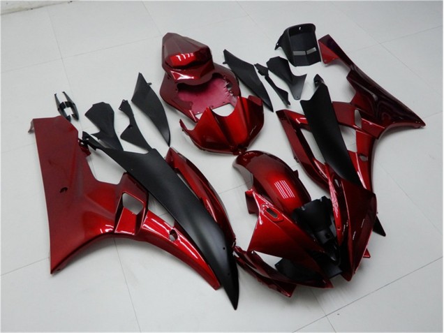 Rojo Negro Kits Carenado Moto Yamaha R6 06-07 Rojo Negro Kits Carenado Moto Yamaha R6 06-07
