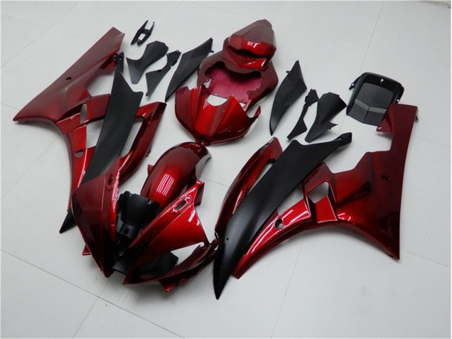 Rojo Negro Kits Carenado Moto Yamaha R6 06-07 Rojo Negro Kits Carenado Moto Yamaha R6 06-07