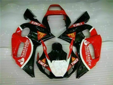 Rojo Negro Kits Completo Carenado Moto ABS Yamaha R6 98-02