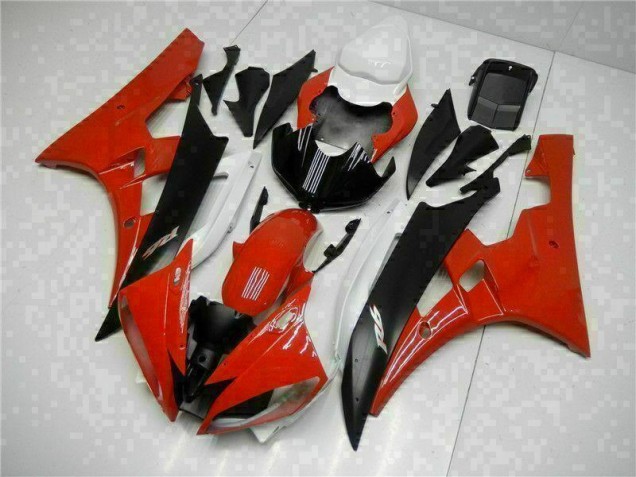 Rojo Negro Kits Completo Carenado Moto Yamaha R6 06-07 Rojo Negro Kits Completo Carenado Moto Yamaha R6 06-07
