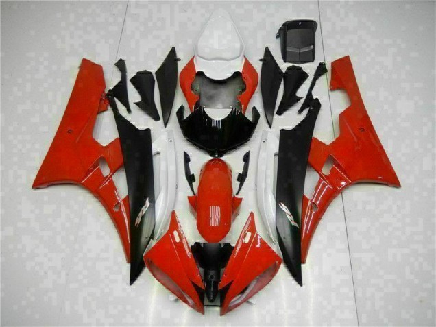 Rojo Negro Kits Completo Carenado Moto Yamaha R6 06-07 Rojo Negro Kits Completo Carenado Moto Yamaha R6 06-07