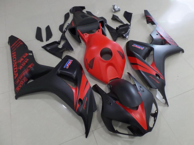 Rojo & Negro Mate Carenado Moto Honda CBR 1000 RR 06-07 Rojo & Negro Mate Carenado Moto Honda CBR 1000 RR 06-07