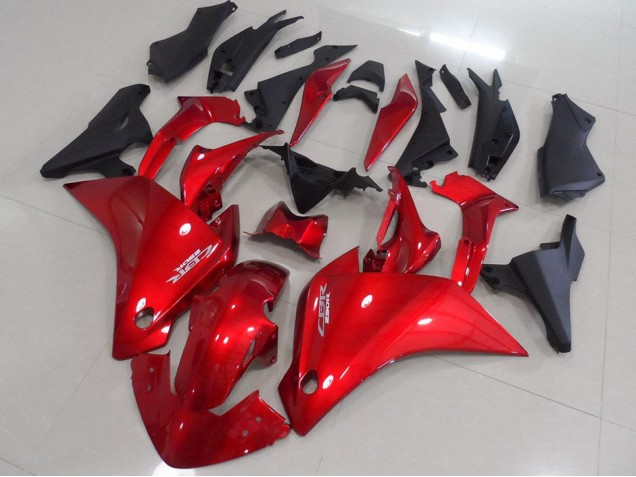 Rojo Negro Mate Carenado Moto Honda CBR 250 RR 11-13 Rojo Negro Mate Carenado Moto Honda CBR 250 RR 11-13
