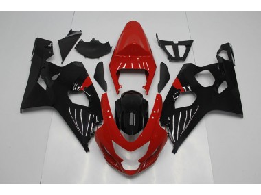 Rojo Negro Moto Plástica Suzuki GSXR 750 K4 04-05