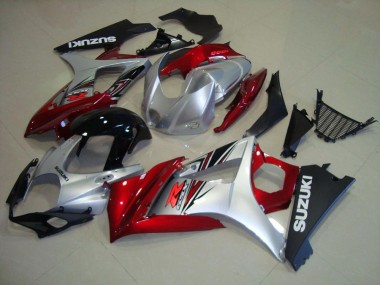 Rojo Negro Plata Carenado & Plástico Moto Suzuki GSXR 1000 K7 07-08
