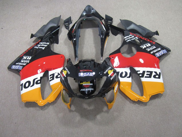 Rojo Negro Repsol Carenado Moto Honda CBR 600 F4 99-00 Rojo Negro Repsol Carenado Moto Honda CBR 600 F4 99-00