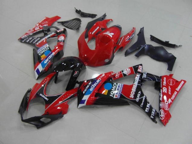 Rojo Plástico Moto Suzuki GSXR 1000 K7 07-08 Rojo Plástico Moto Suzuki GSXR 1000 K7 07-08
