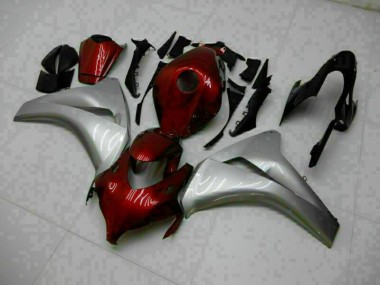 Rojo Plata ABS Moto Plástico Honda CBR 1000 RR 08-11