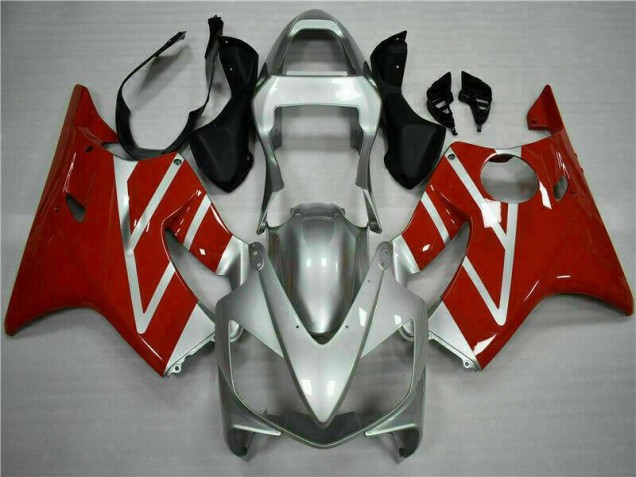 Rojo Plata Kit Completo Carenado Moto Honda CBR 600 F4i 01-03 Rojo Plata Kit Completo Carenado Moto Honda CBR 600 F4i 01-03