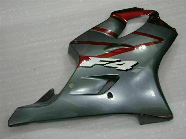 Rojo Plata Kits Completo Carenado Moto ABS Honda CBR 600 F4i 01-03 Rojo Plata Kits Completo Carenado Moto ABS Honda CBR 600 F4i 01-03