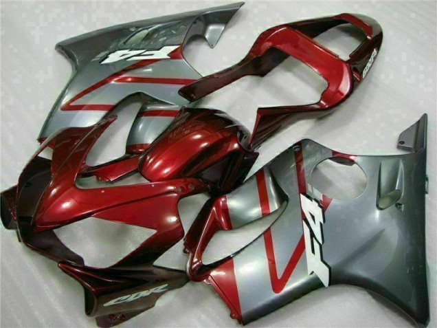 Rojo Plata Kits Completo Carenado Moto ABS Honda CBR 600 F4i 01-03 Rojo Plata Kits Completo Carenado Moto ABS Honda CBR 600 F4i 01-03